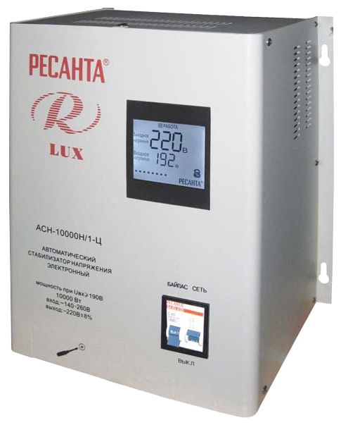 Стабилизатор напряжения Ресанта LUX АСН-10000Н/1-Ц